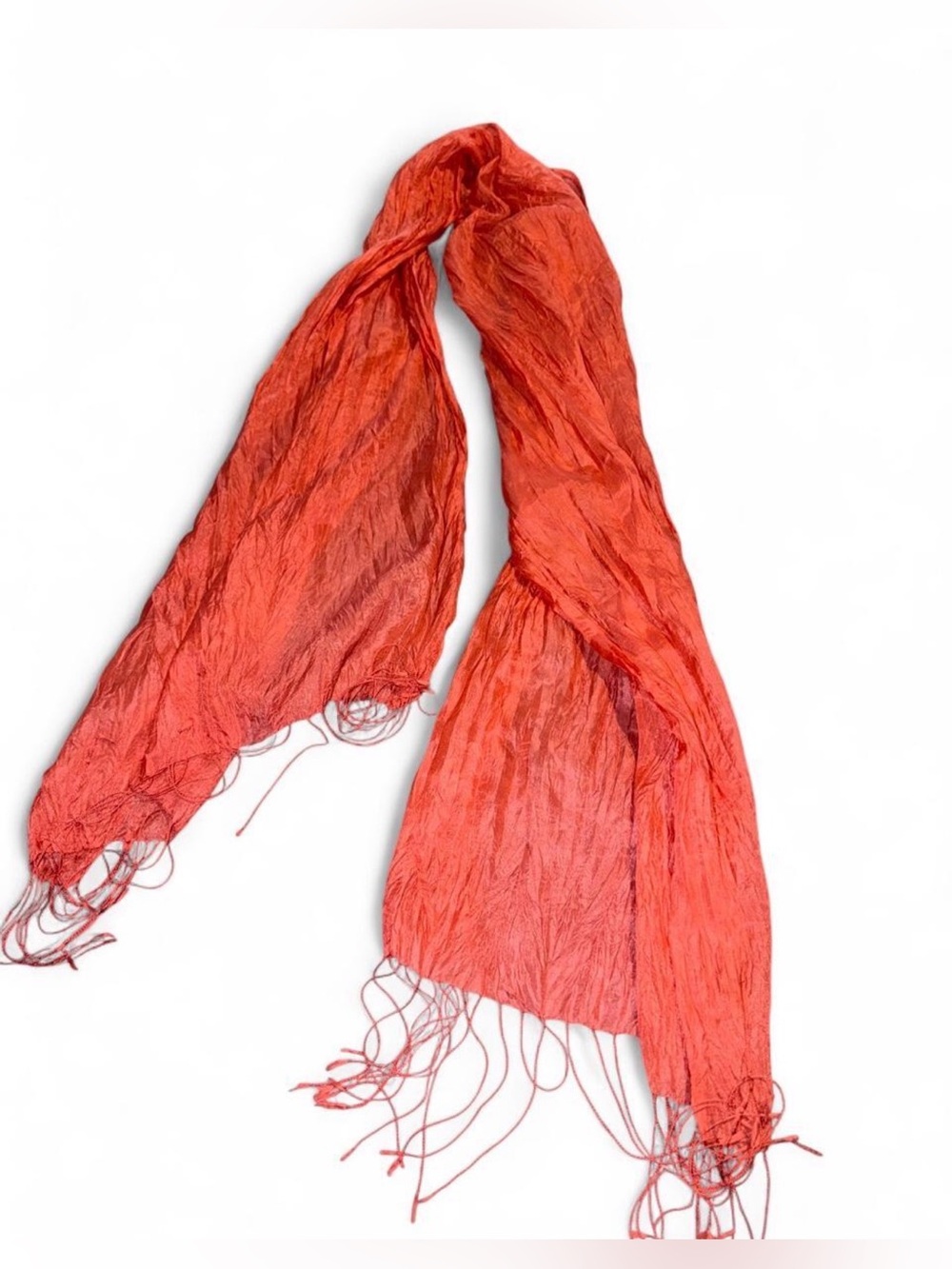 Lightweight Crinkled pink Women's Scarf